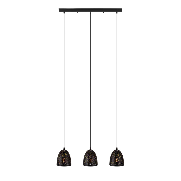 Eglo USA - 202264A - Three Light Pendant - Safi - Matte Black