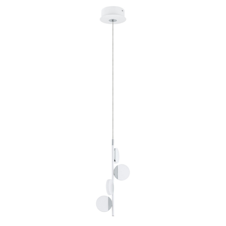 Eglo USA - 203393A - LED Pendant - Olindra - White & Chrome