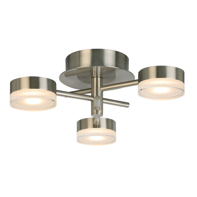 Eglo USA - 203971A - LED Ceiling Mount - Transton - Brushed Nickel
