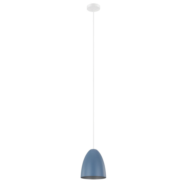 Eglo USA - 204084A - One Light Pendant - Sarabia - Pastel Dark Blue Silver