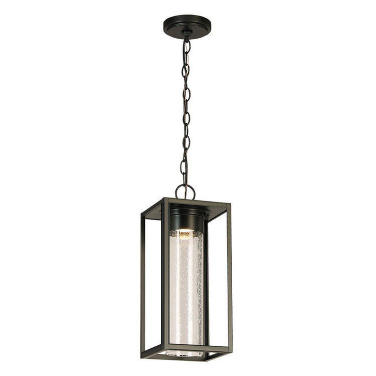 Eglo USA - 204708A - LED Outdoor Pendant - Walker Hill - Matte Black