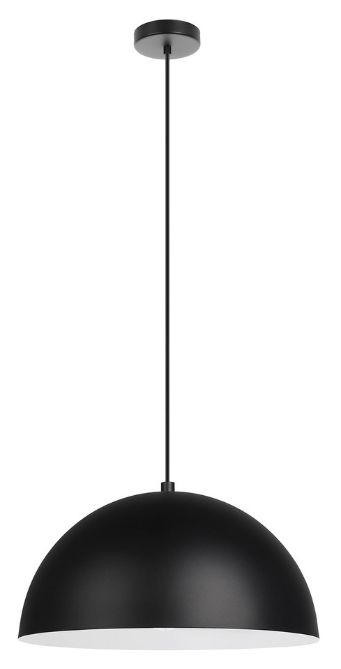 Eglo USA - 205292A - One Light Pendant - Rafaelino - Structured Black Matte White
