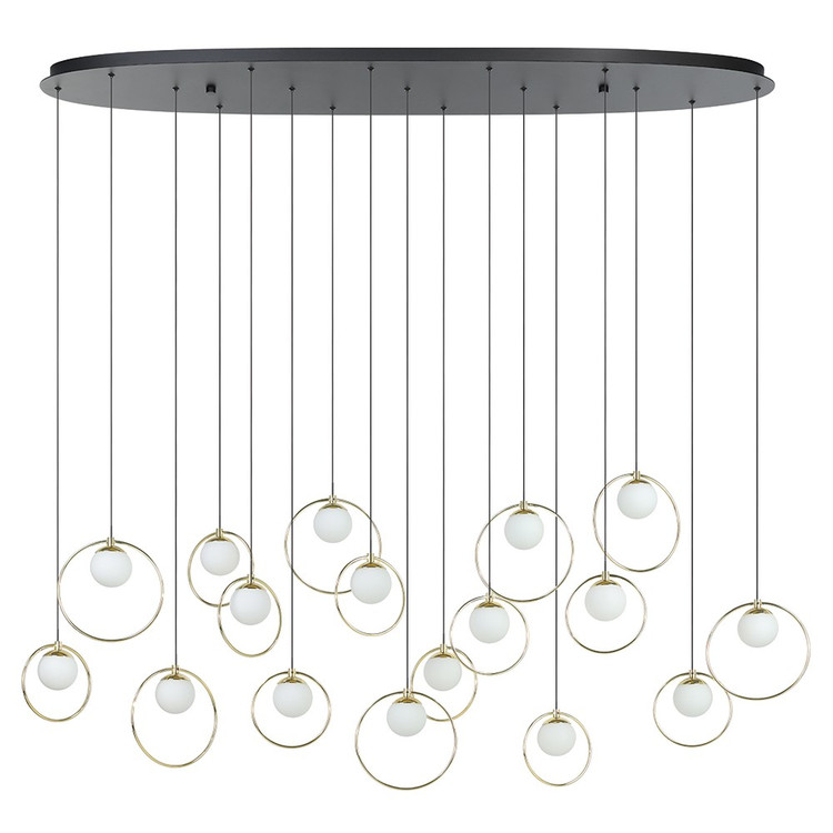 Eglo USA - 206115A - LED Pendant - Portocolom - Black Shiny Gold
