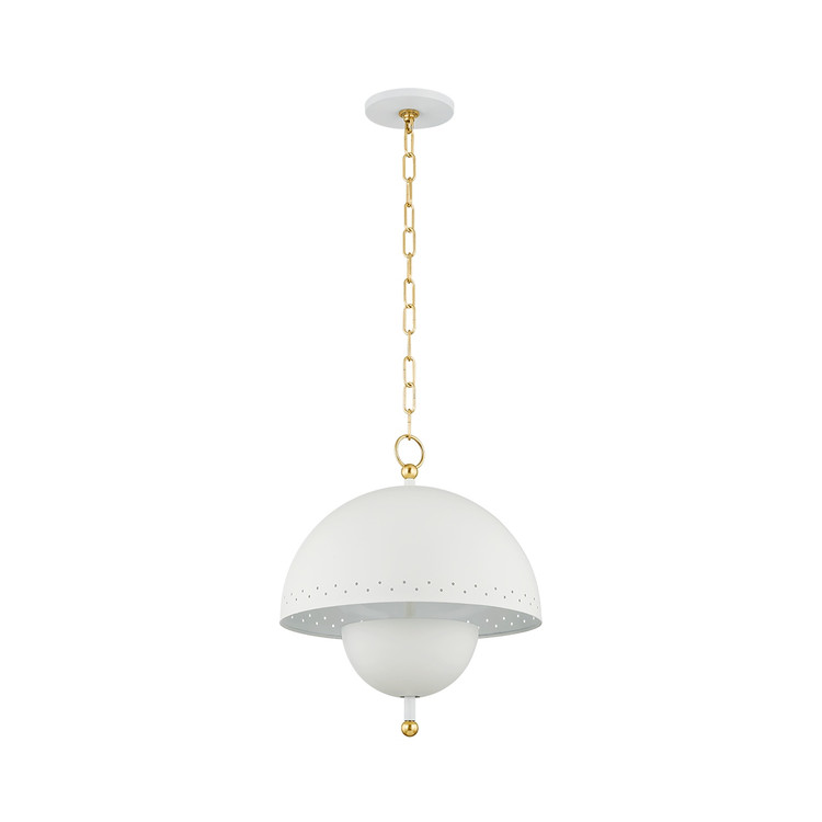 Mitzi - H885702-AGB/SWH - Two Light Pendant - Jojo - Aged Brass