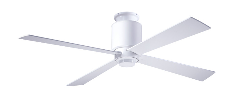 Modern Fan Co - LAP-FM-GW-50-WH-NL-005 - 50Ceiling Fan - Lapa Flush - Gloss White