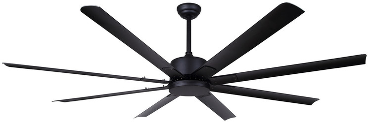 Canarm - CP72EZR8BK-NLW - 72 Ceiling Fan - Ezra - Black
