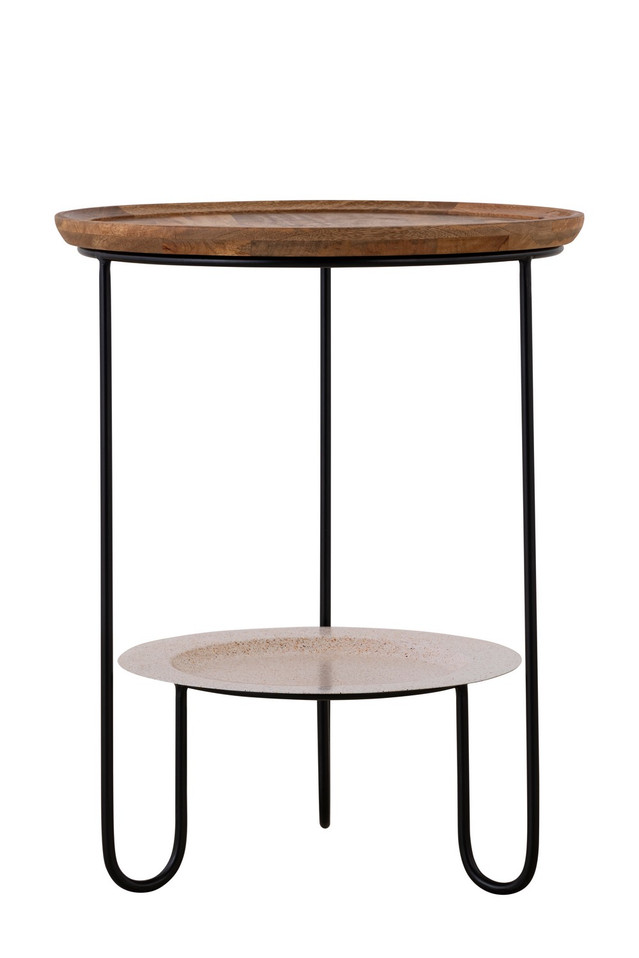 Canarm - HSD-10685-A - Side Table - Shylah - Black With Natural Wood