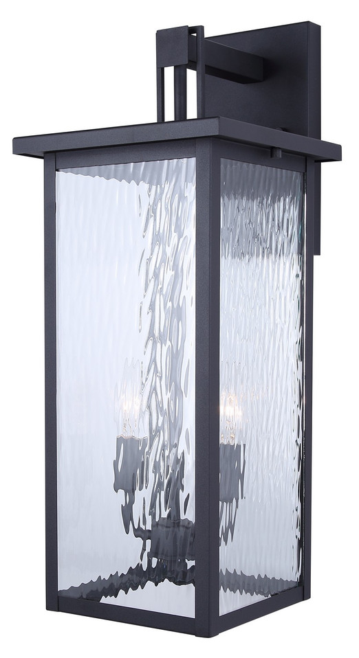 Canarm - IOL705BK - Two Light Outdoor Wall Lantern - Shana - Black