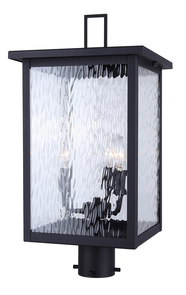 Canarm - IOL708BK - Three Light Outdoor Post Lantern - Shana - Black
