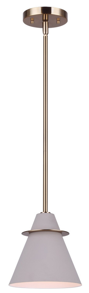 Canarm - IPL1076A01MGG - One Light Pendant - Talia - Gold And Matte Grey