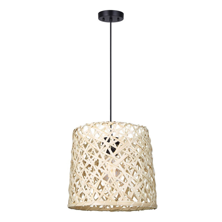Canarm - IPL2026B01BK - One Light Pendant - Tash - Matte Black