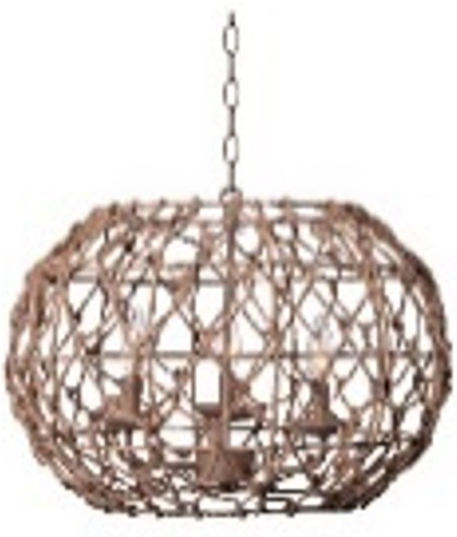 Canarm - IPL2124B03BR20 - Three Light Pendant - Aura - Tan
