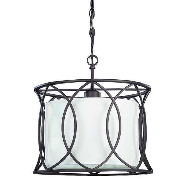 Canarm - IPL320A01ORB14 - One Light Pendant - Monica - Oil Rubbed Bronze