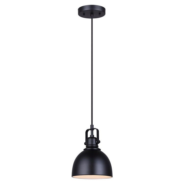 Canarm - IPL622A01BK - One Light Pendant - Polo - Matte Black
