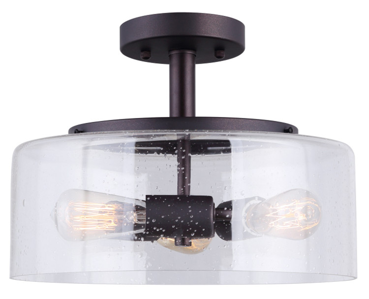 Canarm - ISF633A03ORB - Three Light Semi Flush Mount - Nash - Oil Rubbed Bronze