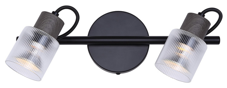 Canarm - IT1198A02BKW10 - Two Light Track Light - Owen - Black