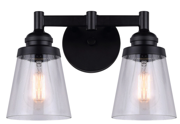 Canarm - IVL1097A02BK - Two Light Vanity - Declan - Matte Black Canarm - IVL1097A02BK - Two Light Vanity - Declan - Matte Black
