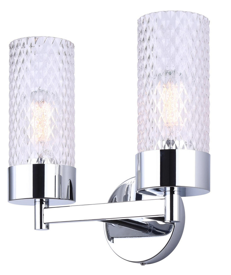Canarm - IVL1168A02CH - Two Light Vanity - Eden - Chrome