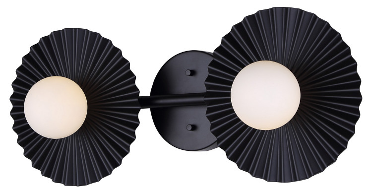 Canarm - IVL1210A02BK9 - Two Light Vanity - Payton - Matte Black
