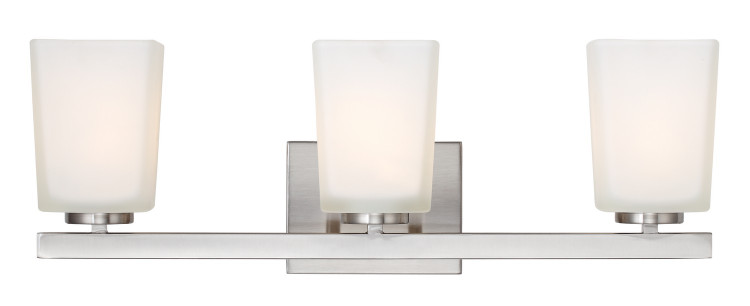 Canarm - IVL472A03BN - Three Light Vanity - Hartley - Brushed Nickel