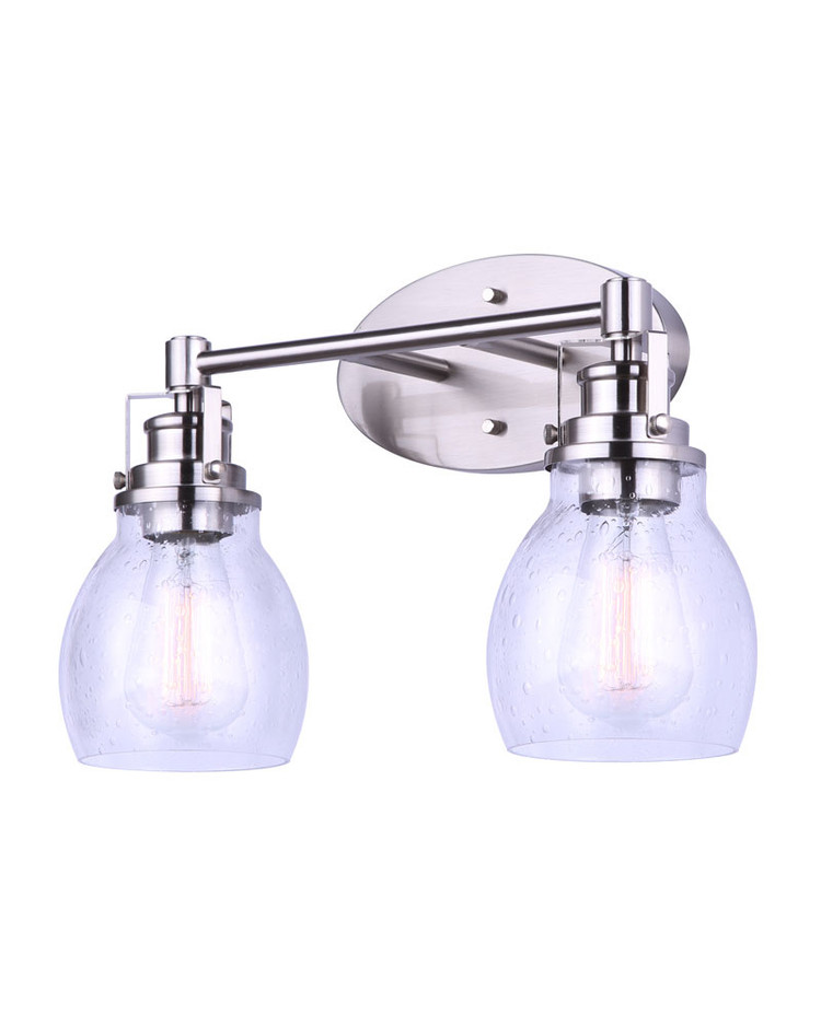 Canarm - IVL705A02BN - Two Light Vanity - Carson - Brushed Nickel