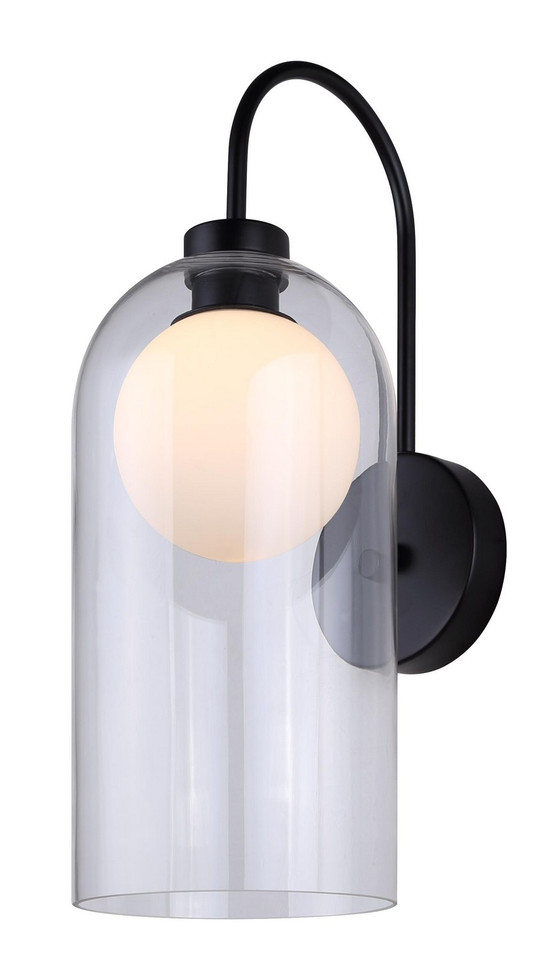 Canarm - IWF1142A01BK - One Light Wall Sconce - Pelia - Black