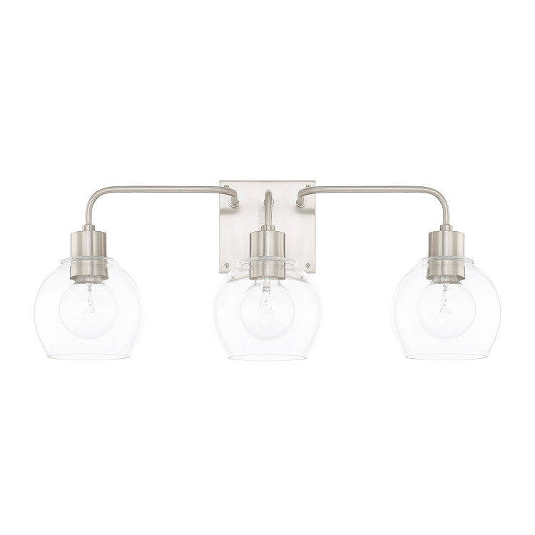 Capital Lighting - 120031BN-426 - Three Light Vanity - Tanner - Brushed Nickel