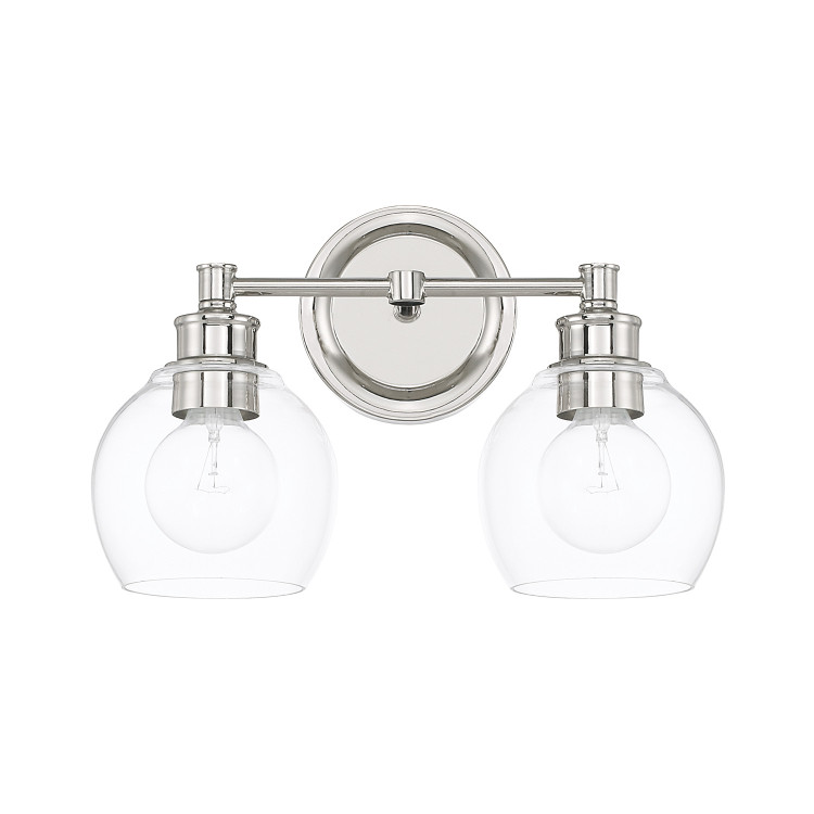 Capital Lighting - 121121PN-426 - Two Light Vanity - Mid Century - Polished Nickel