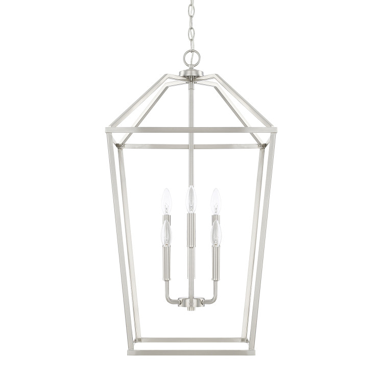 Capital Lighting - 522761BN - Six Light Foyer - Birch - Brushed Nickel