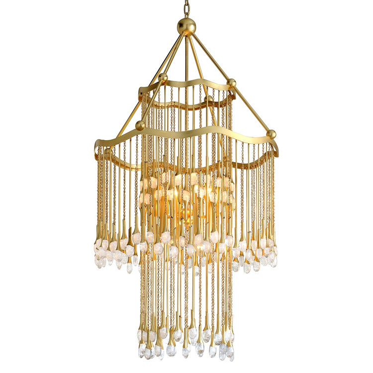 Corbett Lighting - 286-012-GL - 12 Light Chandelier - Kiara - Gold Leaf