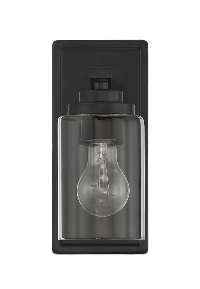 Craftmade - 20404FB1 - One Light Wall Sconce - Clark - Flat Black