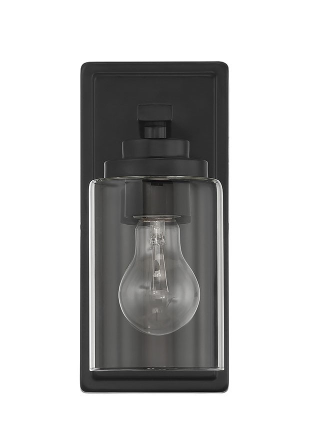 Craftmade - 20404FB1 - One Light Wall Sconce - Clark - Flat Black