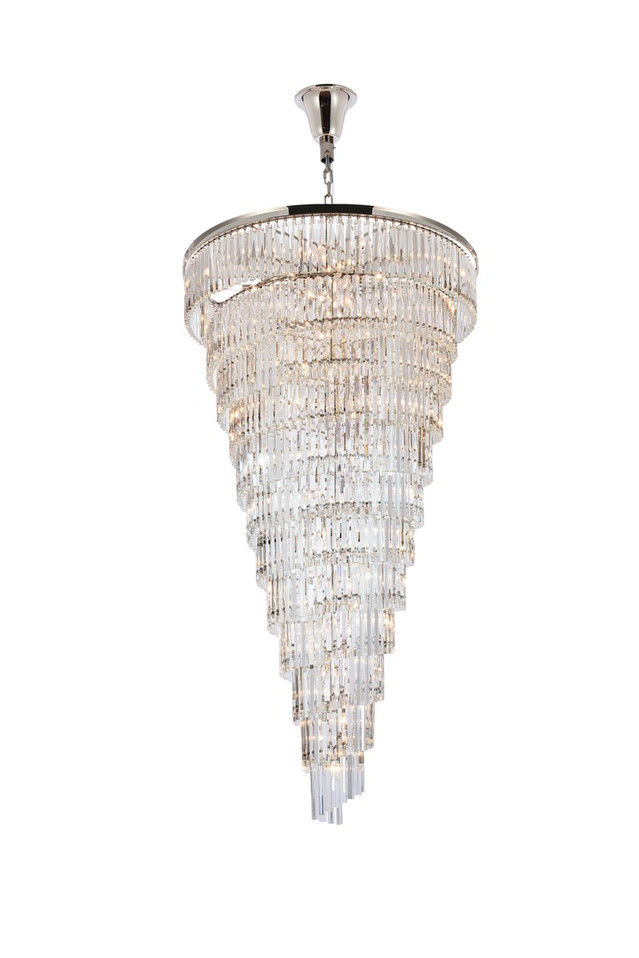 Elegant Lighting - 1201SR48PN/RC - 58 Light Chandelier - Sydney - polished nickel