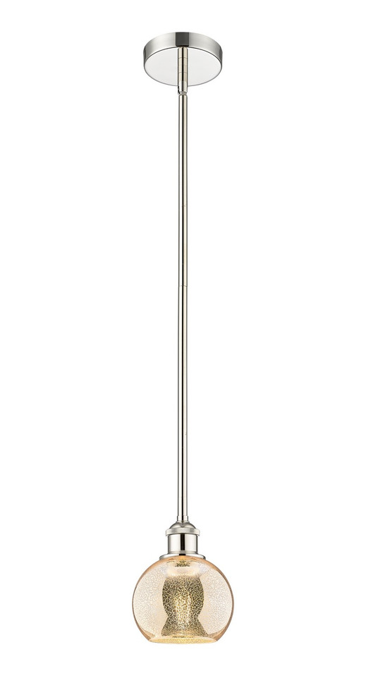 Innovations - 616-1S-PN-G128-6 - One Light Mini Pendant - Edison - Polished Nickel