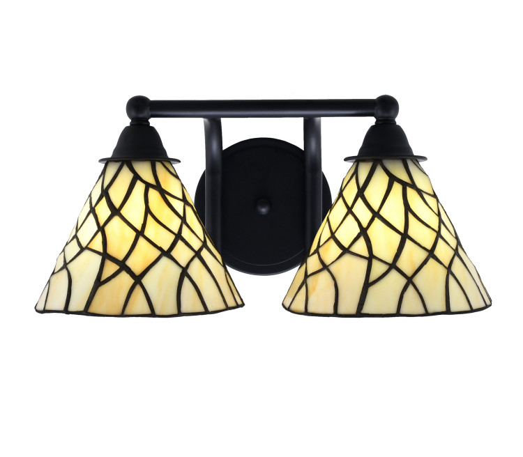 Toltec Lighting - 3422-MB-9115 - Two Light Bath Bar - Paramount - Matte Black