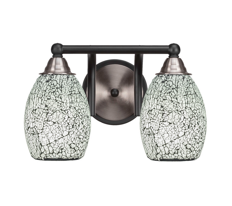 Toltec Lighting - 3422-MBBN-4165 - Two Light Bath Bar - Paramount - Matte Black & Brushed Nickel