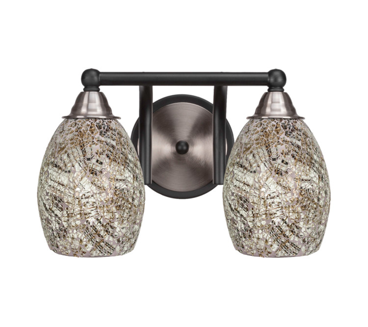 Toltec Lighting - 3422-MBBN-5054 - Two Light Bath Bar - Paramount - Matte Black & Brushed Nickel