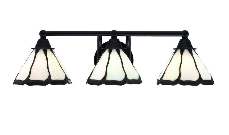 Toltec Lighting - 3423-MB-9125 - Three Light Bath Bar - Paramount - Matte Black