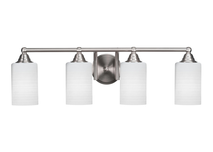 Toltec Lighting - 3424-BN-4061 - Four Light Bath Bar - Paramount - Brushed Nickel