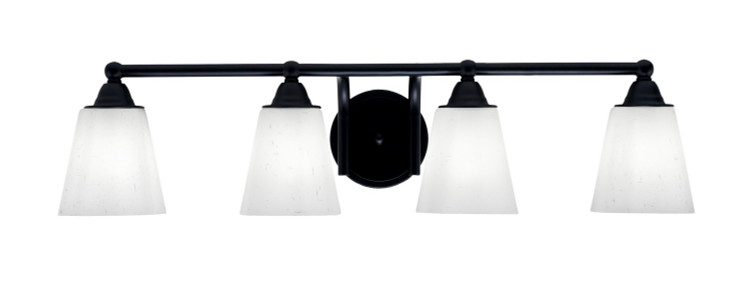 Toltec Lighting - 3424-MB-460 - Four Light Bath Bar - Paramount - Matte Black