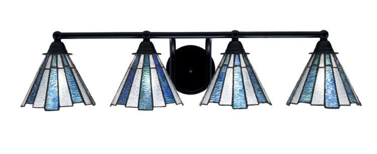 Toltec Lighting - 3424-MB-9325 - Four Light Bath Bar - Paramount - Matte Black