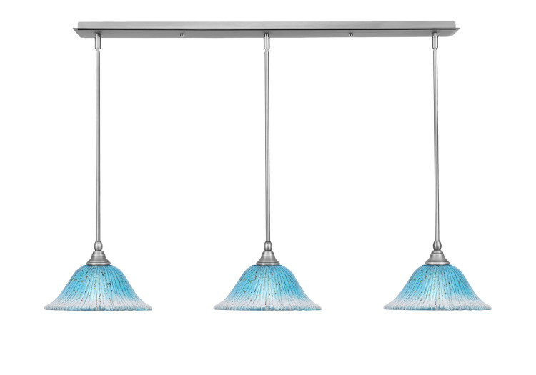 Toltec Lighting - 36-BN-438 - Three Light Mini Pendant - Any - Brushed Nickel