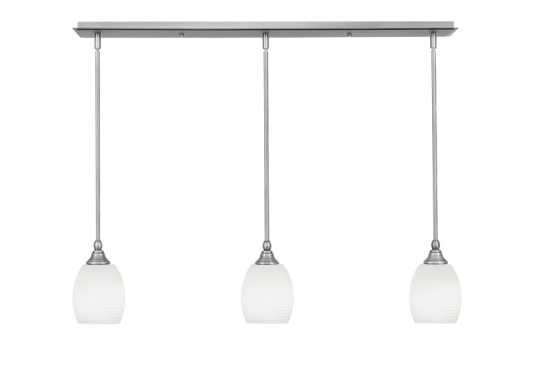 Toltec Lighting - 36-BN-615 - Three Light Mini Pendant - Any - Brushed Nickel
