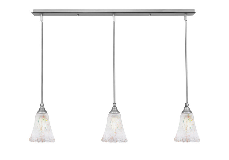 Toltec Lighting - 36-BN-721 - Three Light Mini Pendant - Any - Brushed Nickel