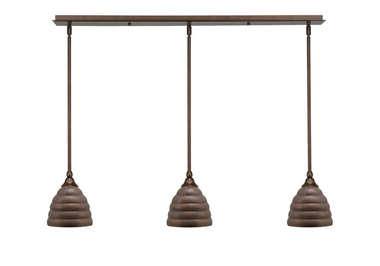 Toltec Lighting - 36-BRZ-425 - Three Light Mini Pendant - Any - Bronze