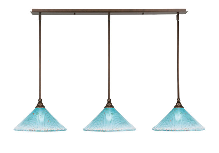 Toltec Lighting - 36-BRZ-448 - Three Light Mini Pendant - Any - Bronze