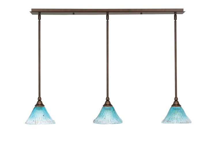 Toltec Lighting - 36-BRZ-458 - Three Light Linear Pendalier - Any - Bronze