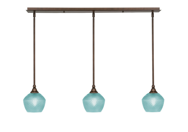 Toltec Lighting - 36-BRZ-4625 - Three Light Linear Pendalier - Stem - Bronze