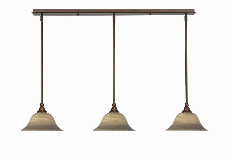 Toltec Lighting - 36-BRZ-603 - Three Light Mini Pendant - Any - Bronze
