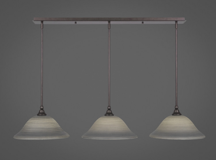 Toltec Lighting - 36-BRZ-604 - Three Light Mini Pendant - Any - Bronze